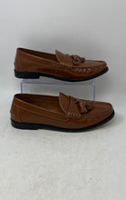 Load image into Gallery viewer, Asos Mens Brown Leather Tassel Moc Toe Slip-On Loafer Shoes Size 9