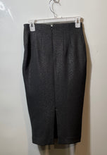 Load image into Gallery viewer, Express Womens Gray Flat Front Back Zip Midi Straight & Pencil Skirt Size 00