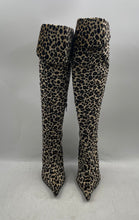 Load image into Gallery viewer, Eden Womens Multicolor Animal Print Pointed Toe Side Zip Riding Boots Size EU 36