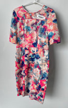 Load image into Gallery viewer, I.N.C. International Concepts Womens Pink Blue Short Sleeve Sheath Dress Size 10
