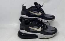 Load image into Gallery viewer, Nike Womens Air Max 270 React Black Gray Lace-Up Low Top Sneaker Shoes Size 8.5