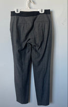 Load image into Gallery viewer, Express Womens Columnist Gray Black Heather Flat Front Pockets Dress Pants Sz 00
