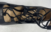 Load image into Gallery viewer, Coach Womens Kira Black Leather Open Toe Stiletto Strappy Heels Size 5 B