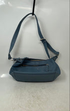 Load image into Gallery viewer, Stone Mountain Womens Blue Leather Outer Pocket Luxury Shoulder Handbag