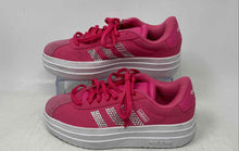 Load image into Gallery viewer, Adidas Girls VL Court Bold JH9496 Pink White Lace-Up Sneakers Shoes Size 3.5