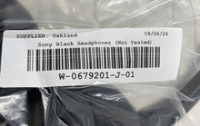 Load image into Gallery viewer, Sony Black Adjustable Headband Wireless Over-The-Ear Headphones Not Tested