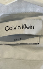 Load image into Gallery viewer, Calvin Klein Mens White Long Sleeve Collared Dress Shirt Size Large