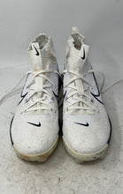 Load image into Gallery viewer, Nike Mens Alpha Huarache NXT MCS White Blue Lace-Up Baseball Cleats Size 8.5
