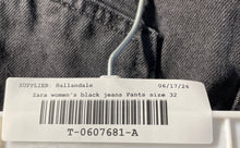 Load image into Gallery viewer, Zara Womens Black Denim High Rise Balloon Wide-Leg Jeans Size EU 32 US 0 W/ Tag