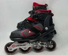 Load image into Gallery viewer, Airwalk Unisex AK-168 Black And Red Adjustable Fit Inline Skates Size 6-7