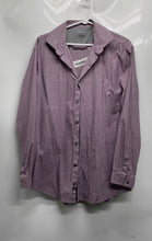 Load image into Gallery viewer, Calvin Klein Mens Purple Plaid Extreme Slim Fit Dress Shirt Size L 16-16.5 32/33