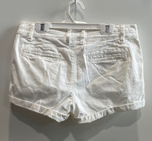 Load image into Gallery viewer, Abercrombie & Fitch Womens White Denim Low Rise Cuffed Cut-Off Shorts Size 2/W26