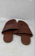 Load image into Gallery viewer, Vince Womens Edris Brown Leather Toe Ring Slip-On Slide Sandals Size 9.5M