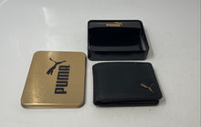 Load image into Gallery viewer, Puma Mens Black Pebbled Leather ID & Card Slots Bifold Wallet With Box
