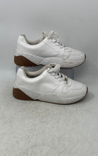 Load image into Gallery viewer, Vizzano Womens White Leather Lace-Up Low Top Sneaker Shoes Size 8
