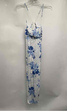 Load image into Gallery viewer, Zara Womens Multicolor Floral Front Cutout Spaghetti Strap Slip Dress Size M