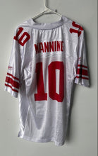 Load image into Gallery viewer, Reebok Mens White New York Giants Eli Manning #10 Football-NFL Jersey Size M