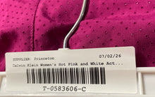 Load image into Gallery viewer, Calvin Klein Womens Hot Pink White Perforated Activewear Athletic Shorts Size S