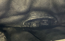 Load image into Gallery viewer, Marc By Andrew Marc Womens Black Leather Full-Zip Bomber Jacket Size Small