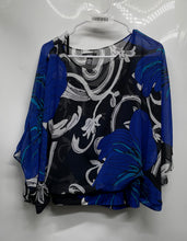 Load image into Gallery viewer, Alfani Womens Multicolor Floral 3/4 Dolman Sleeve Round Neck Blouse Top Size M