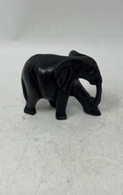 Load image into Gallery viewer, Black Hand Carved Wooden Home Decorative Elephant Figurine Collectible