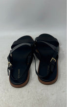 Load image into Gallery viewer, Cole Haan Womens Black Open Toe Flat Slingback Sandals Size 8.5B