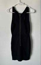 Load image into Gallery viewer, BCBGMAXAZRIA Womens Black Sleeveless Collarless Zipper Bodycon Dress Size Small