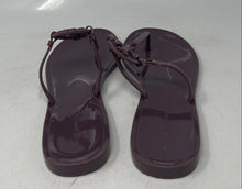 Load image into Gallery viewer, Authentic Tory Burch Womens Purple T-Strap Slip-On Flat Thong Sandals Size 6M