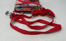 Load image into Gallery viewer, Kipling Womens Alvar Multicolor Tropical Beach Print Triple Zip Crossbody Bag