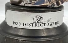 Load image into Gallery viewer, 1998 Avon District Sales Achievement Award Silver Color Mrs. Albee Figurine
