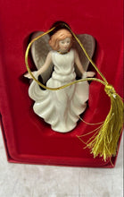 Load image into Gallery viewer, Lenox White Engraved Christmas Decorative Angel Figure Ornament With Box