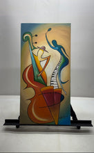 Load image into Gallery viewer, Rhythm & Blues Picture Framed Expressionist Musical Canvas Painting