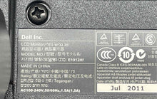 Load image into Gallery viewer, Dell E1912Hf Black Widescreen 19" LED LCD Monitor Not Tested