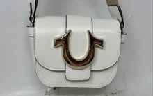 Load image into Gallery viewer, True Religion Womens White Leather Adjustable Strap Mini Crossbody Bag