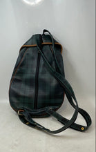 Load image into Gallery viewer, Le Pierre Womens Multicolor Plaid Leather Adjustable Shoulder Strap Backpack