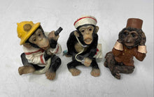 Load image into Gallery viewer, Lot Of 3 Pcs Multicolor Classic Decorative Collectibles Monkey Figure