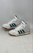 Load image into Gallery viewer, Adidas Mens Entrap Mid EG4308 White Green Leather Basketball Shoes Size 6.5