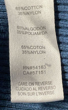 Load image into Gallery viewer, Calvin Klein Womens Blue Long Sleeve Ribbed Knitted Pullover Blouse Top Size L