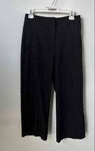 Load image into Gallery viewer, Ann Taylor Womens Black Flat Front Welt Pocket Wide-Leg Dress Pants Size 4P