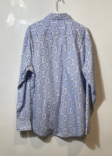 Load image into Gallery viewer, Bugatchi Uomo Mens White Blue Floral Cotton Long Sleeve Button-Up Shirt Size XL