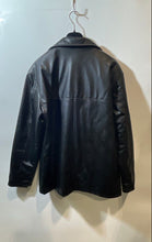 Load image into Gallery viewer, AC Mens Black Long Sleeve Front Flap Pockets Point Collar Jacket Size Medium