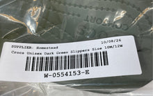 Load image into Gallery viewer, Crocs Unisex Bayaband Dark Green Open Toe Slide Sandals Size M 10 W 12