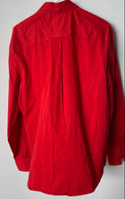 Load image into Gallery viewer, Armani Exchange Mens Red Cotton Long Sleeve Collared Button-Up Shirt Size Large