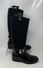 Load image into Gallery viewer, Michael Kors Womens Charm Black Stretch Knee High Pull-On Rain Boots Size 6M