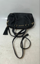 Load image into Gallery viewer, Michael Kors Womens Black Leather Inner Pocket Shoulder Strap Satchel Handbag