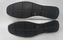 Load image into Gallery viewer, Scans Mens White Moc Toe Slip-On Horsebit Driving Loafer Shoes Size 6.5