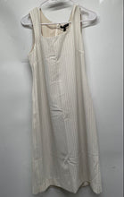 Load image into Gallery viewer, Banana Republic Womens Ivory Striped Sleeveless Back Zip Sheath Dress Size 10