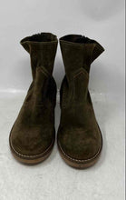 Load image into Gallery viewer, Antonio de Faria Womens Mila Dark Green Suede Round Toe Ankle Boots Size 7.5
