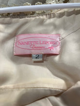 Load image into Gallery viewer, Nanette Lepore Womens Beige Sleeveless Back Zip Round Neck A-Line Dress Size 2