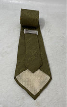 Load image into Gallery viewer, Gherardini Firenze Mens Olive Green Silk Adjustable Pointed Tie One Size